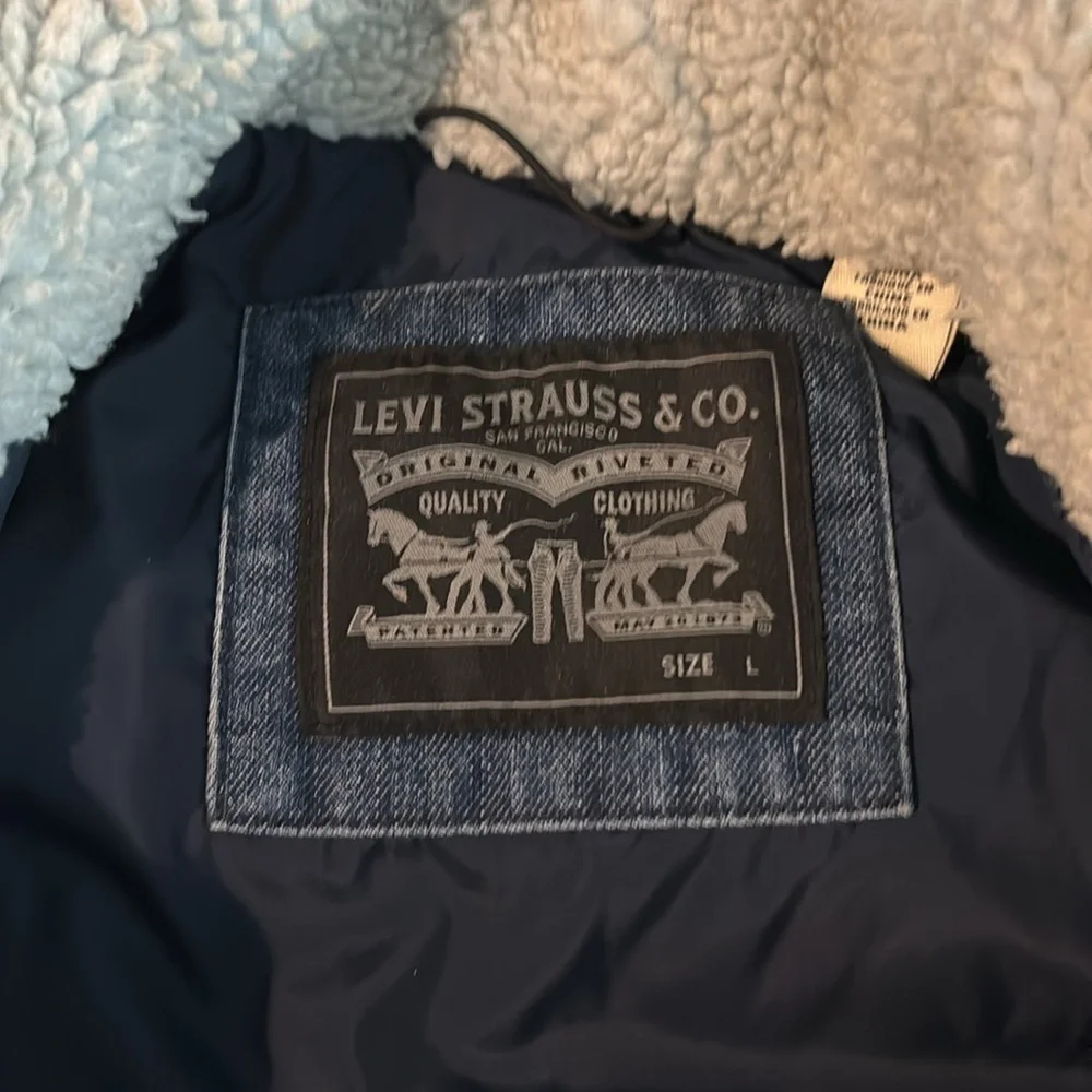 Levi’s Men’s Denim Super Puffer Jacket - Picture 6 of 10